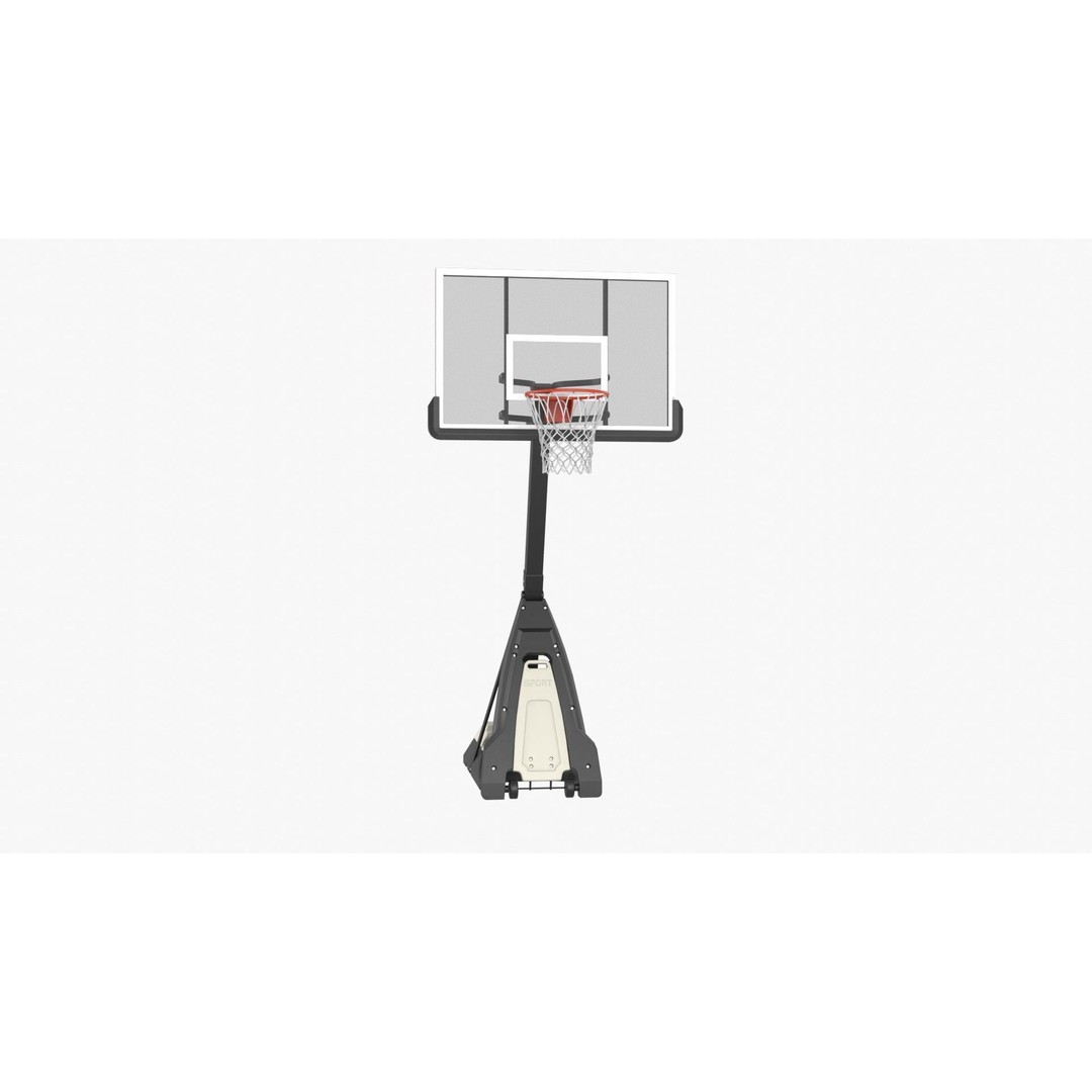 Portable Basketball Hoop 3D Model – High Poly PBR Asset, FBX, OBJ, Blender - View 13