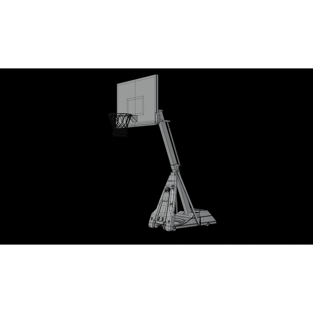 Portable Basketball Hoop 3D Model – High Poly PBR Asset, FBX, OBJ, Blender - View 16