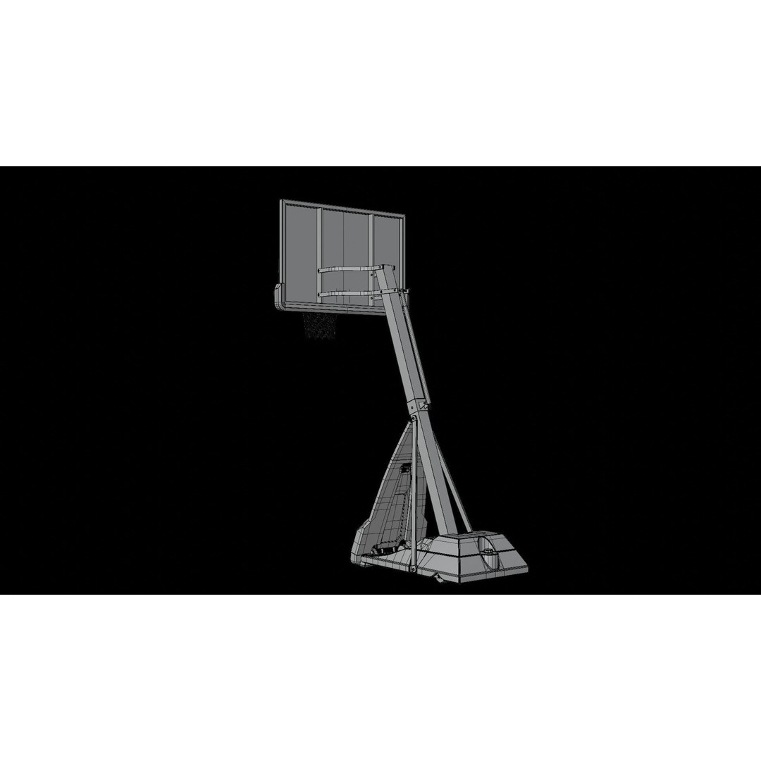 Portable Basketball Hoop 3D Model – High Poly PBR Asset, FBX, OBJ, Blender - View 17