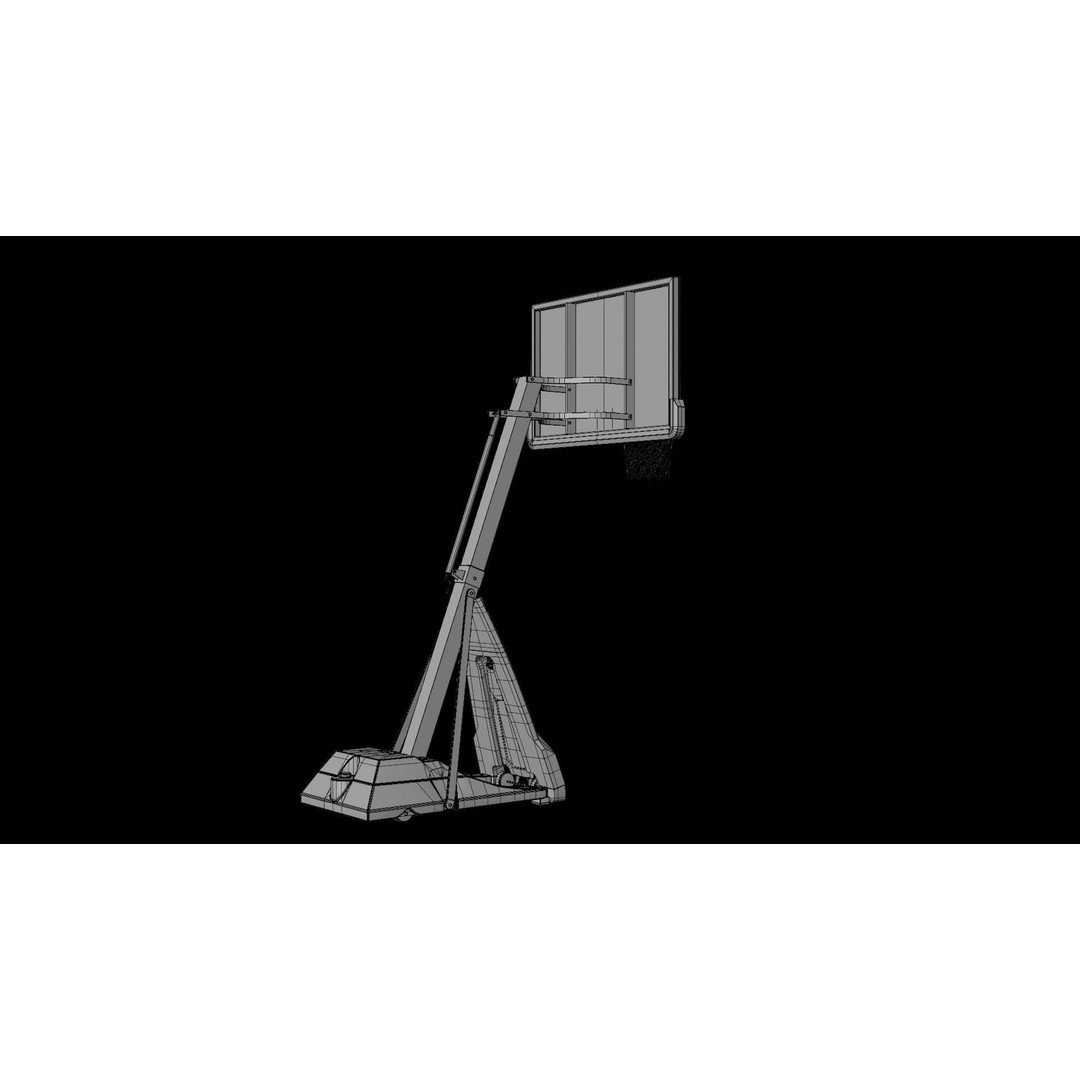 Portable Basketball Hoop 3D Model – High Poly PBR Asset, FBX, OBJ, Blender - View 18