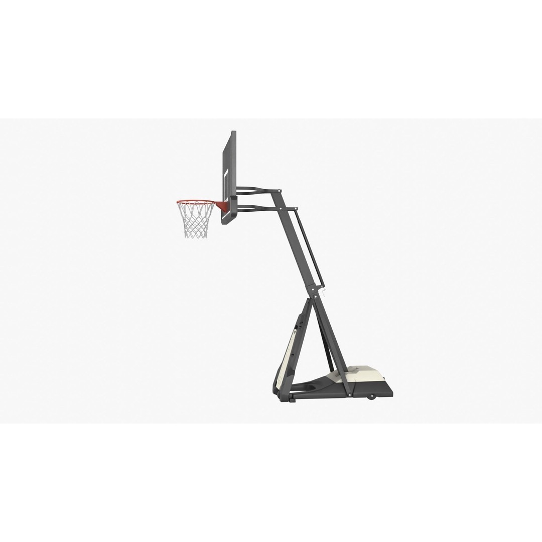 Portable Basketball Hoop 3D Model – High Poly PBR Asset, FBX, OBJ, Blender - View 4