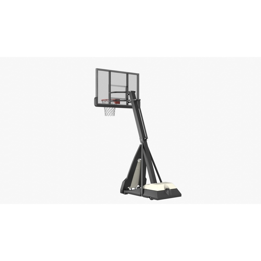 Portable Basketball Hoop 3D Model – High Poly PBR Asset, FBX, OBJ, Blender - View 6