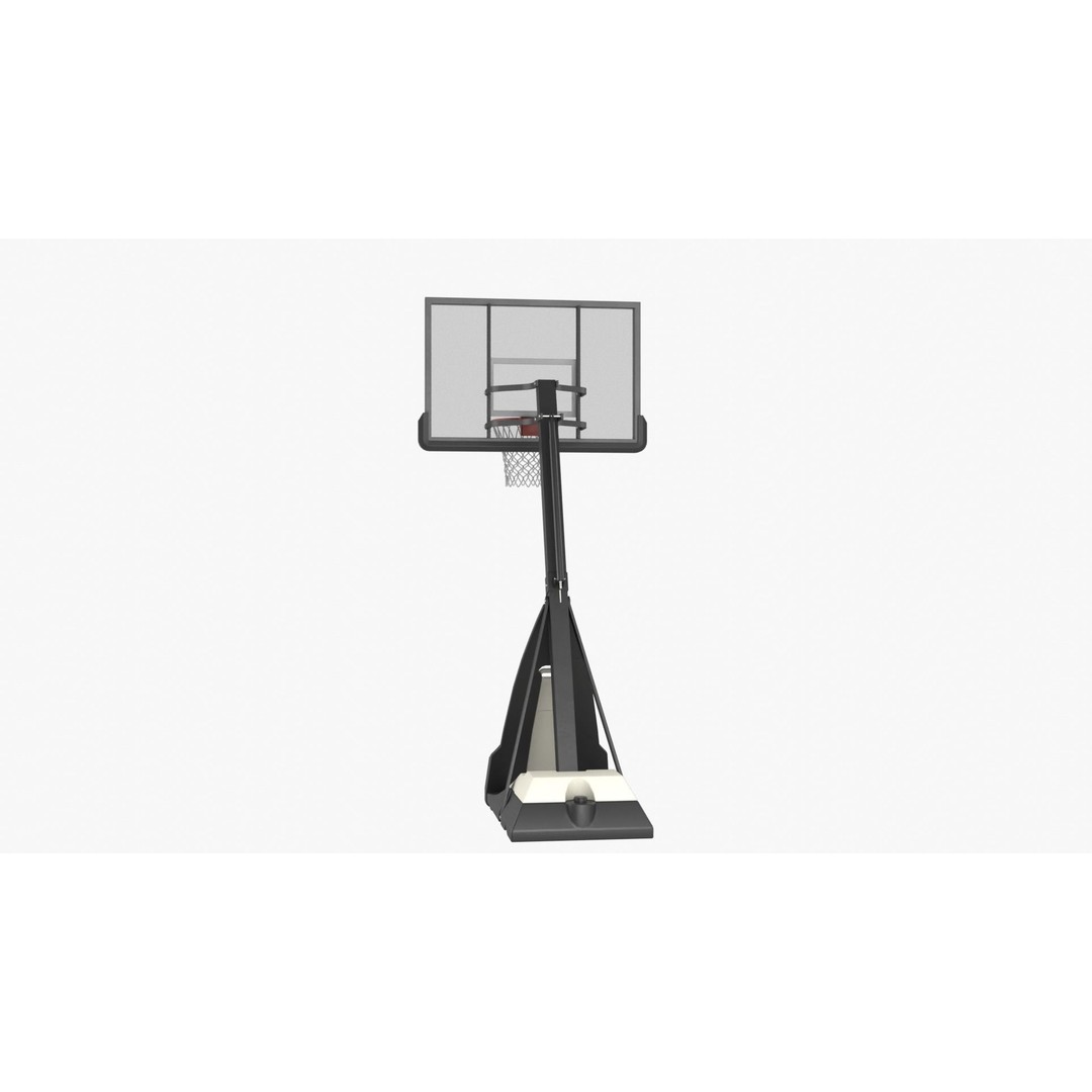 Portable Basketball Hoop 3D Model – High Poly PBR Asset, FBX, OBJ, Blender - View 7