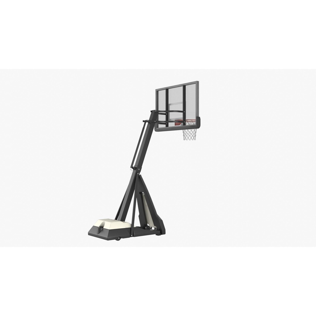 Portable Basketball Hoop 3D Model – High Poly PBR Asset, FBX, OBJ, Blender - View 9