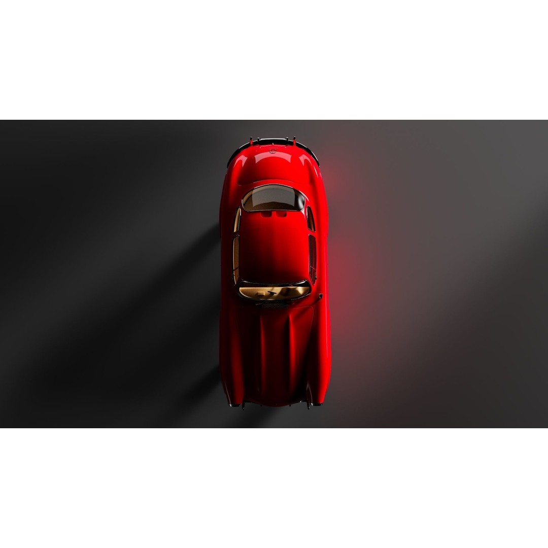 Mercedes-Benz 300 SL 3D Model – High Poly Car Asset, FBX & OBJ - View 9