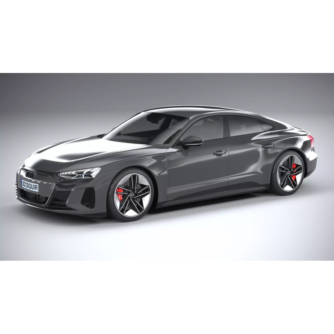Audi RS e-tron GT 2022 3D Model – High Poly Car Asset, FBX, OBJ - View 2