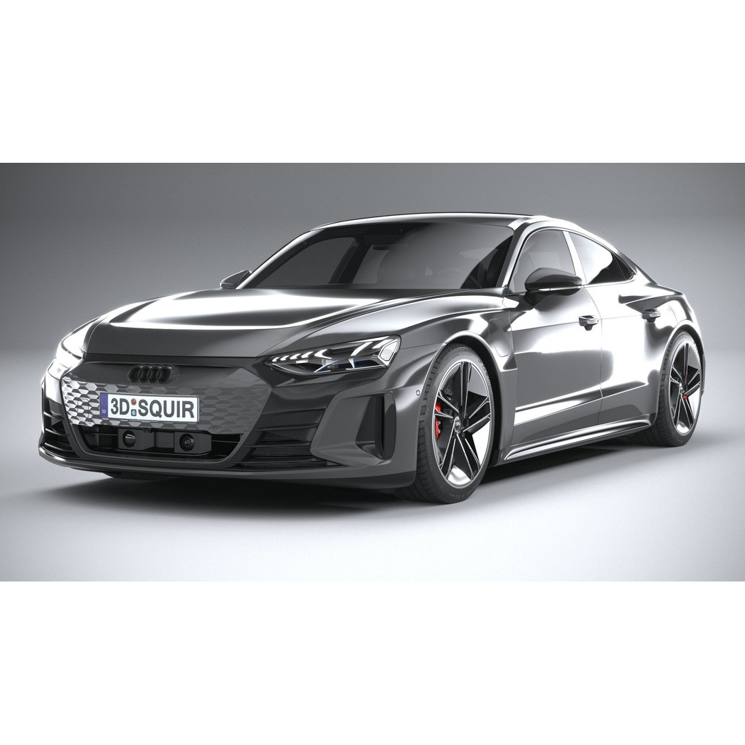 Audi RS e-tron GT 2022 3D Model – High Poly Car Asset, FBX, OBJ - View 4