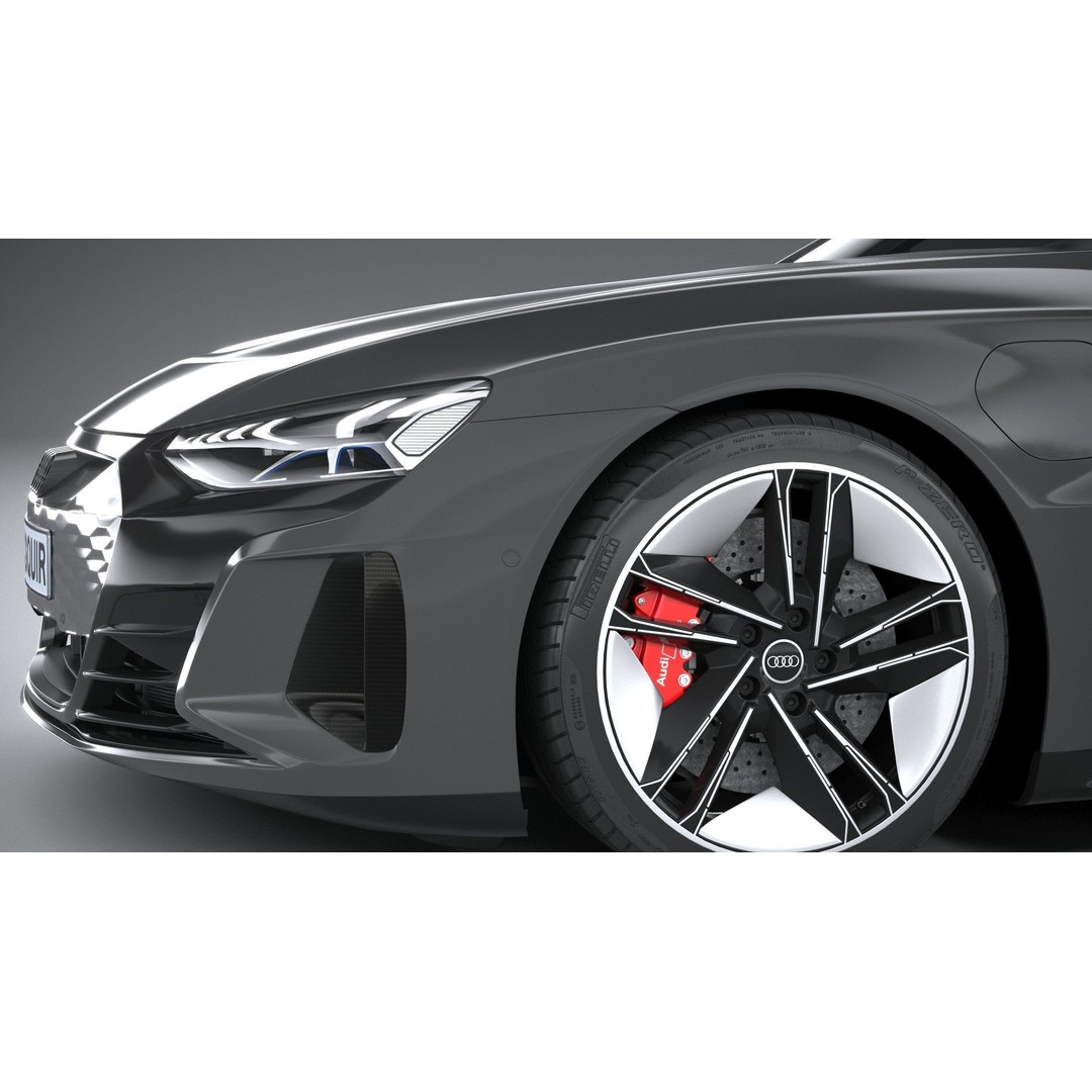 Audi RS e-tron GT 2022 3D Model – High Poly Car Asset, FBX, OBJ - View 5