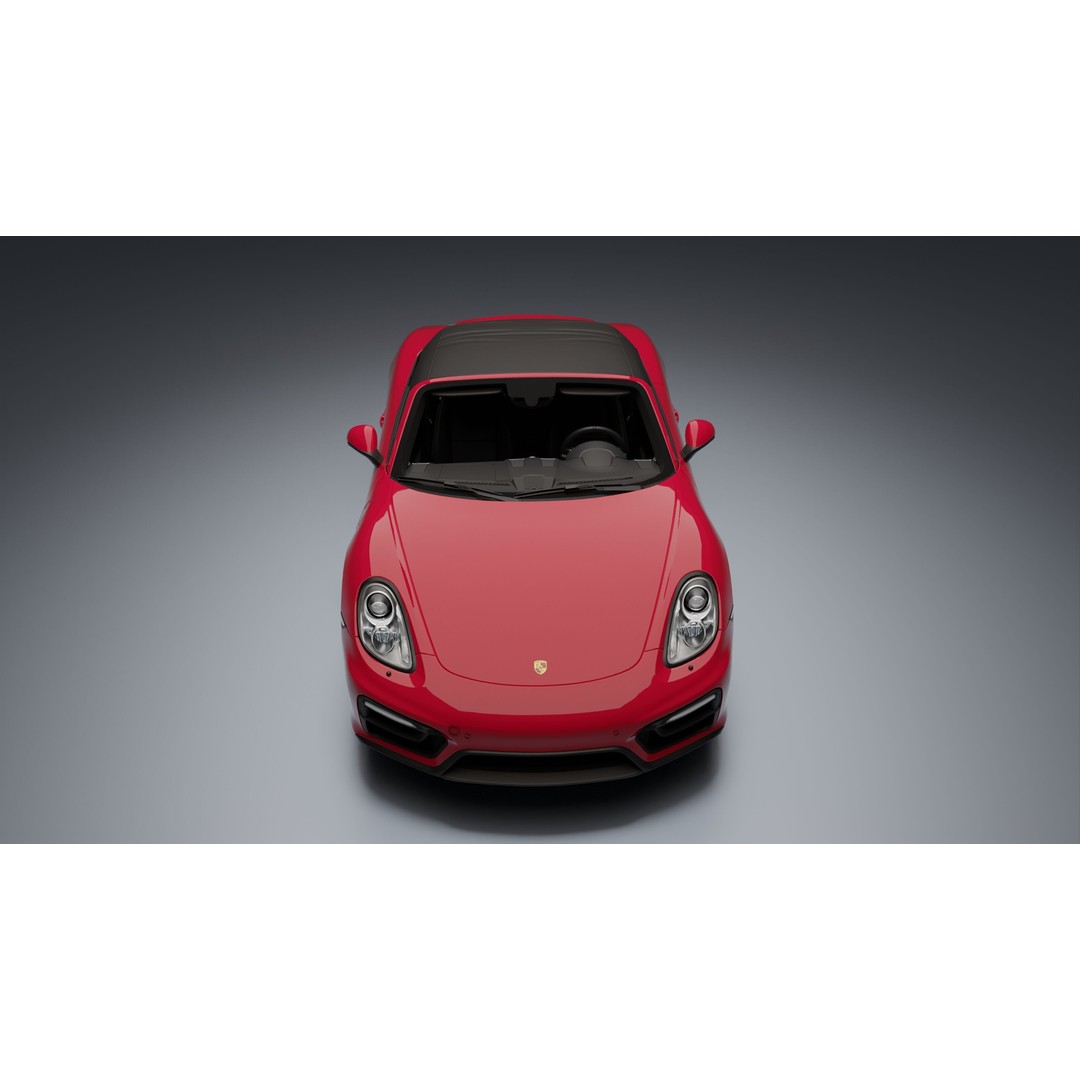 Porsche 718 Boxster GTS 3D Model – Low Poly Convertible Asset, FBX - View 20