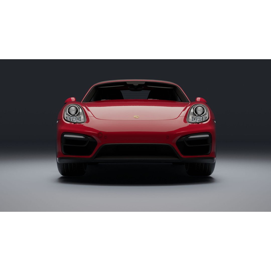 Porsche 718 Boxster GTS 3D Model – Low Poly Convertible Asset, FBX - View 29