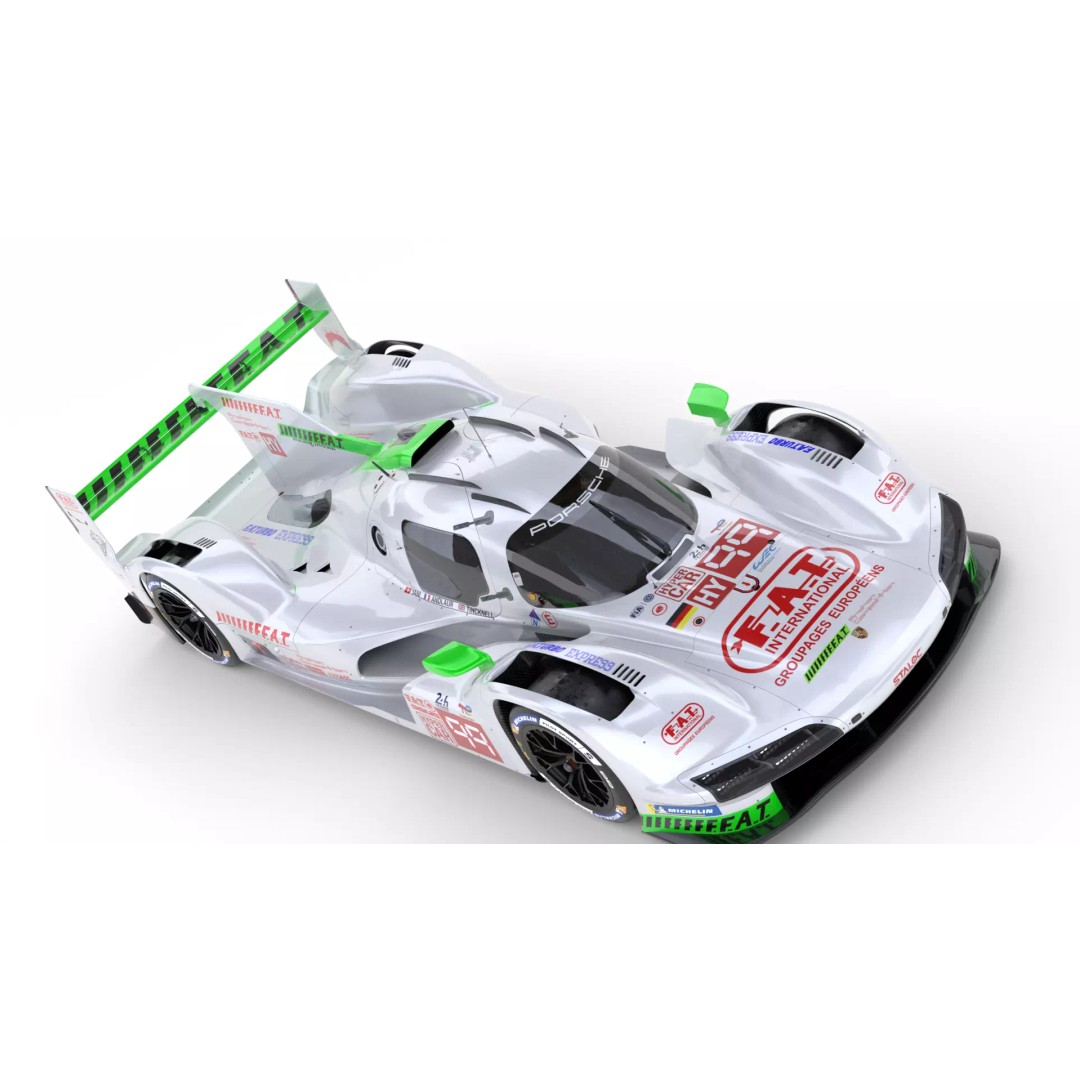 Porsche 963 LMDh 2025 3D Model – High-Poly Racing Vehicle, FBX, Animation Ready