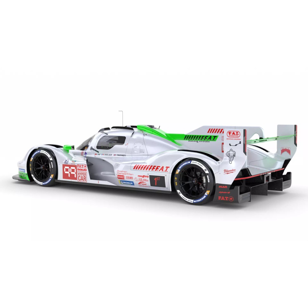 Porsche 963 LMDh 2025 3D Model – High-Poly Racing Vehicle, FBX, Animation Ready - View 10