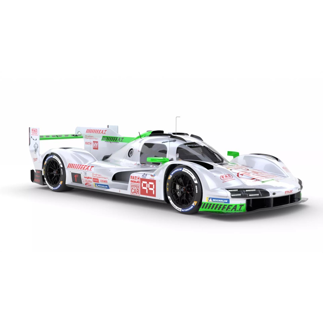 Porsche 963 LMDh 2025 3D Model – High-Poly Racing Vehicle, FBX, Animation Ready - View 14
