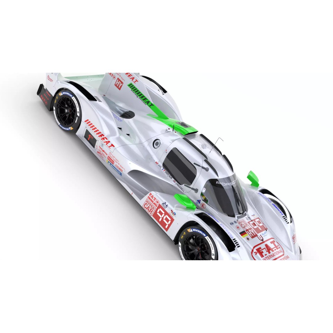 Porsche 963 LMDh 2025 3D Model – High-Poly Racing Vehicle, FBX, Animation Ready - View 15
