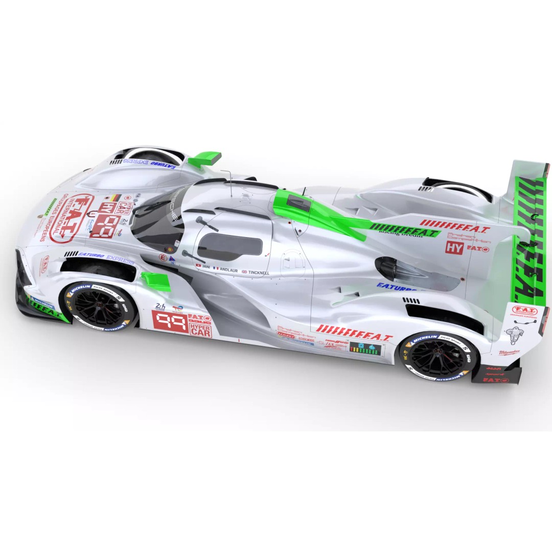 Porsche 963 LMDh 2025 3D Model – High-Poly Racing Vehicle, FBX, Animation Ready - View 19