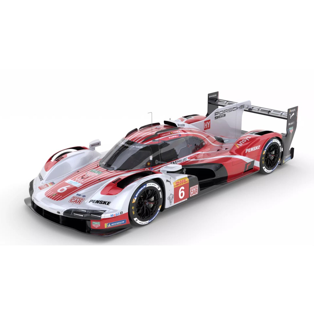 Porsche 963 LMDh 2025 3D Model – High-Poly Racing Vehicle, FBX, Animation Ready - View 4