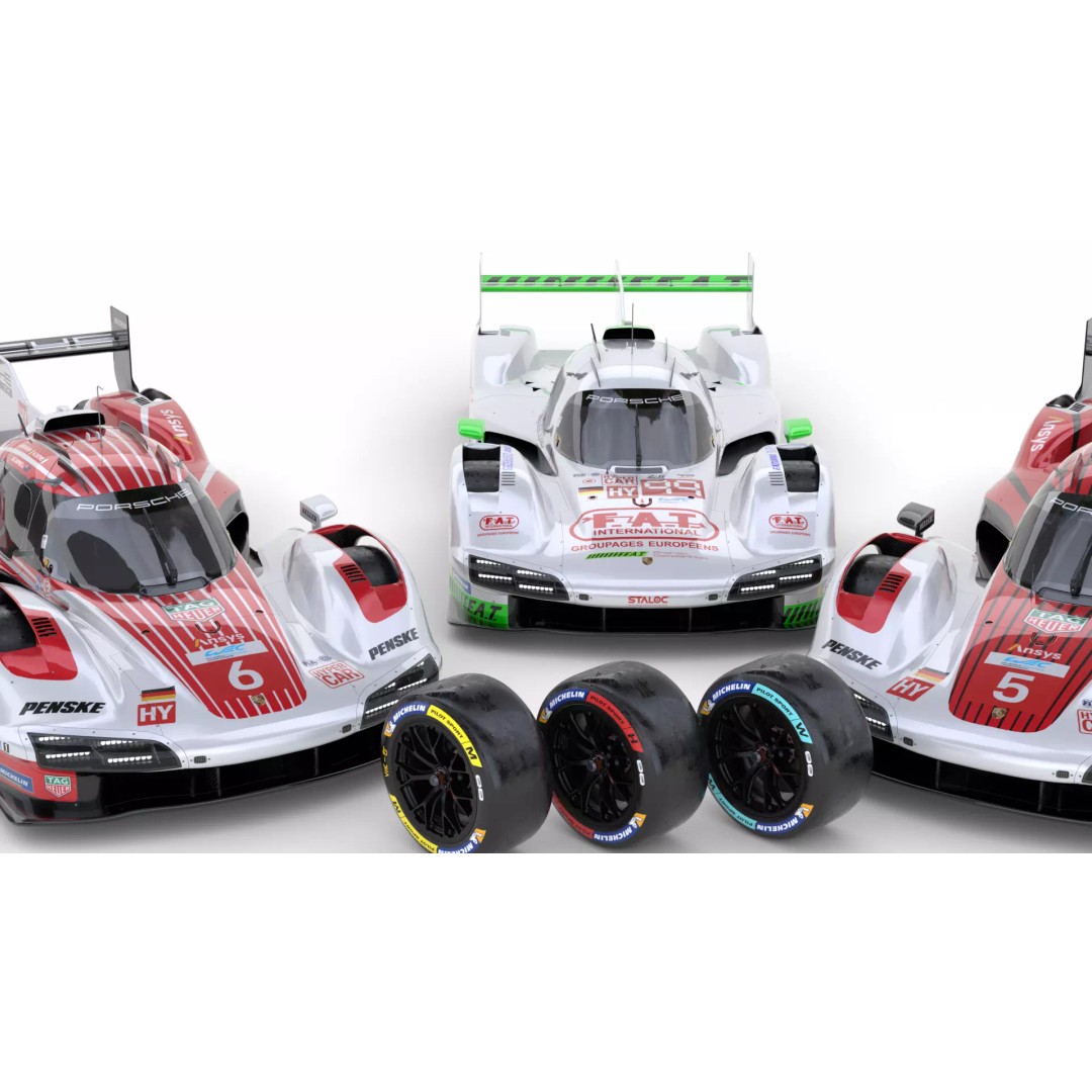 Porsche 963 LMDh 2025 3D Model – High-Poly Racing Vehicle, FBX, Animation Ready - View 9