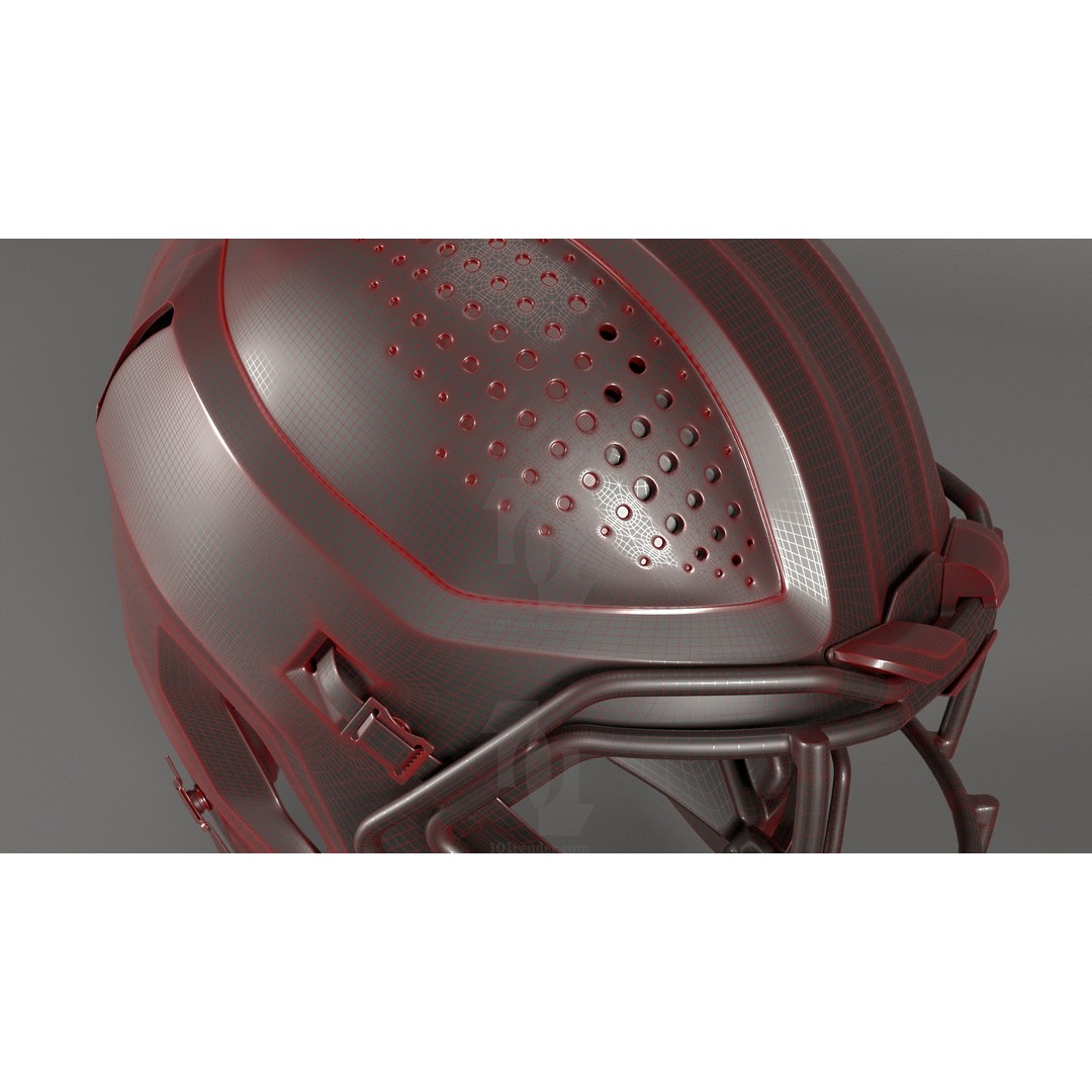 Vicis ZERO2 Football Helmet 3D Model – PBR Game-Ready Asset, FBX & OBJ
