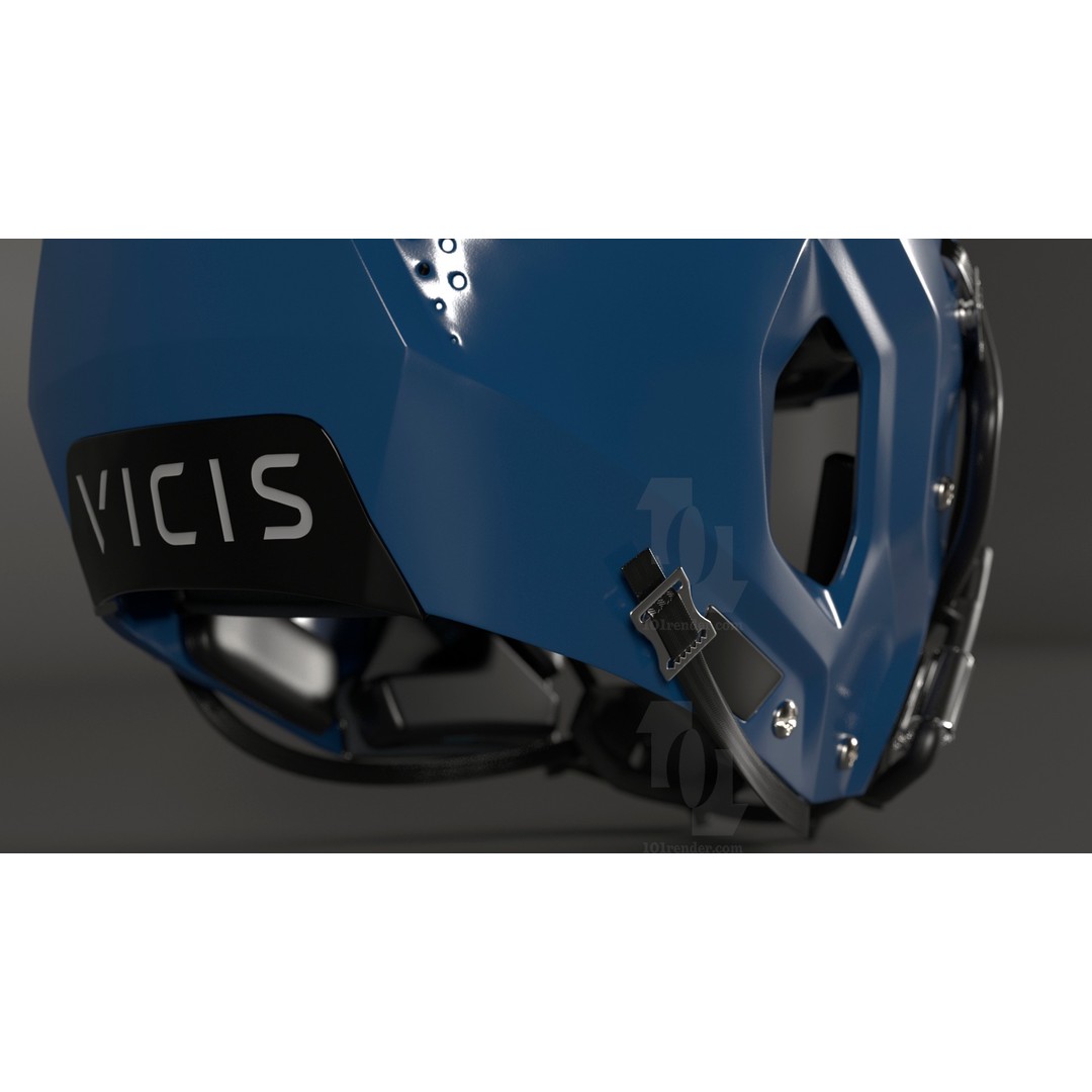 Vicis ZERO2 Football Helmet 3D Model – PBR Game-Ready Asset, FBX & OBJ - View 3