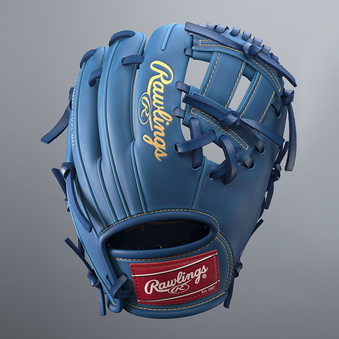 Baseball Glove 3D Model – High Precision Photorealistic Asset, FBX, OBJ - View 3