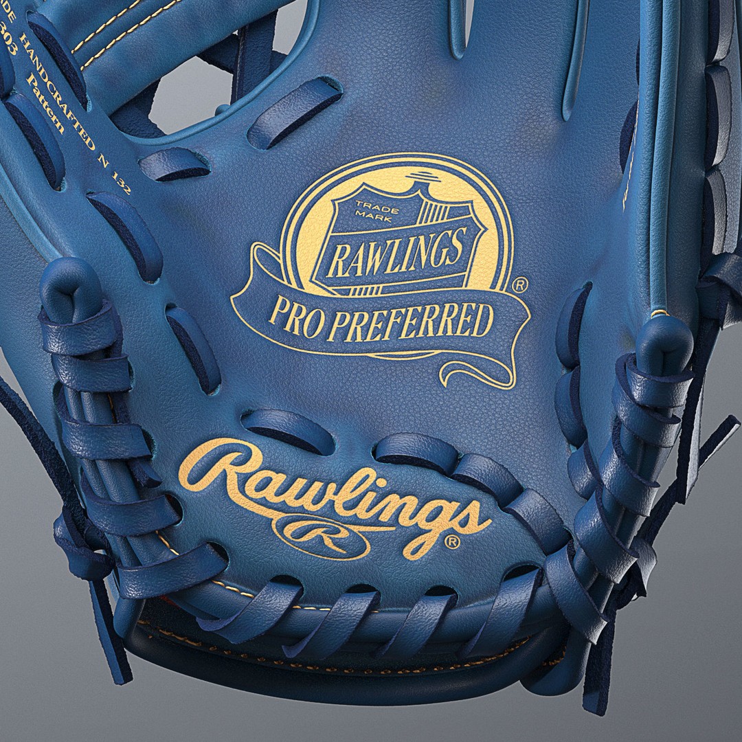 Baseball Glove 3D Model – High Precision Photorealistic Asset, FBX, OBJ - View 5