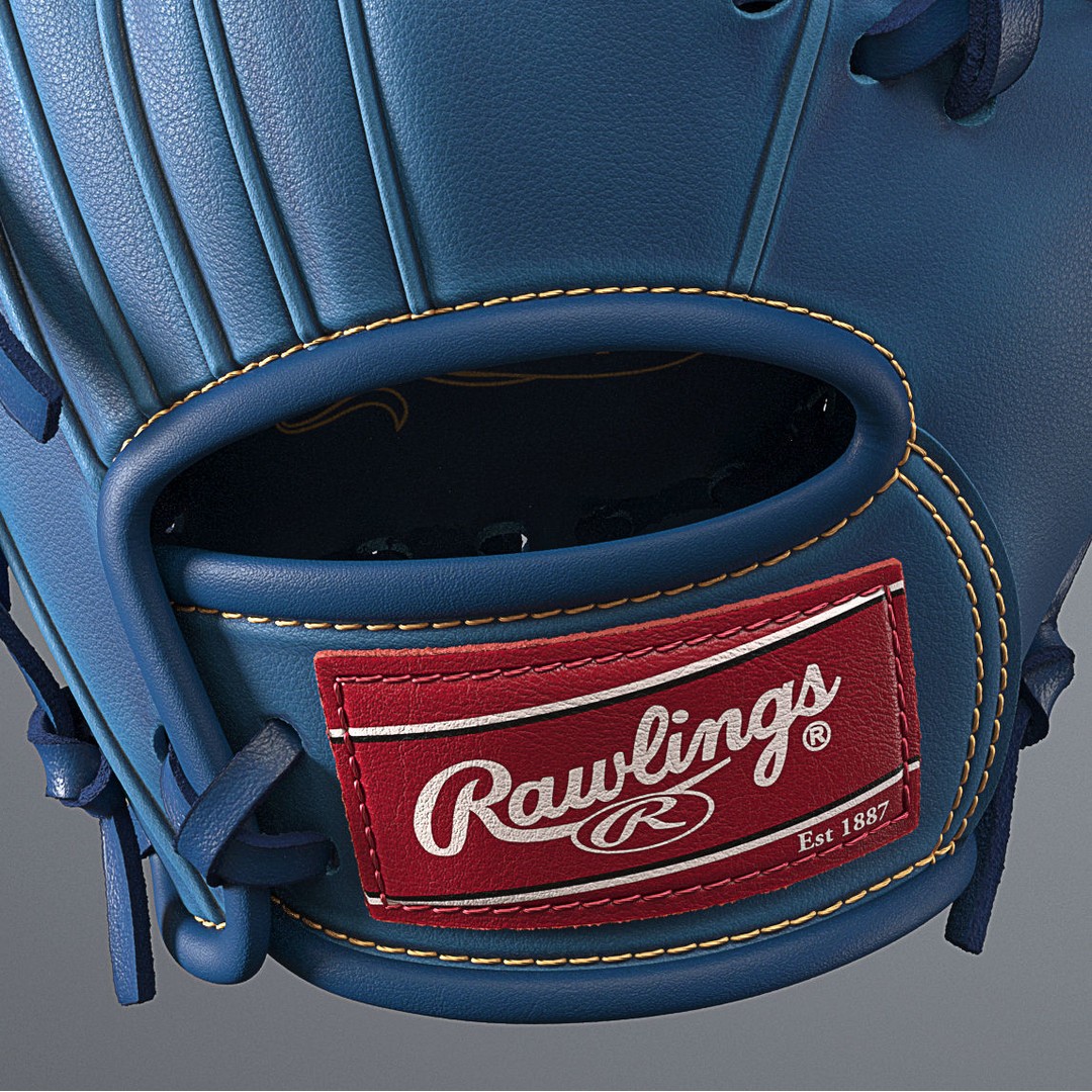 Baseball Glove 3D Model – High Precision Photorealistic Asset, FBX, OBJ - View 8