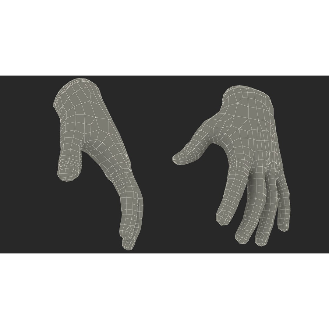 Handschuhe Gloves 3D Model – High Quality PBR Game Asset, FBX, OBJ