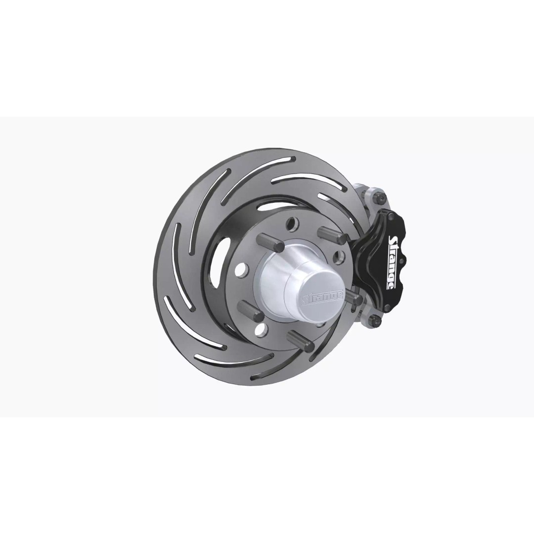 Strange Spindle Brake Disc 3D Model – Low Poly Game Asset, FBX, PBR - View 2