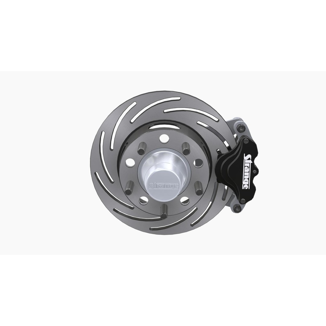 Strange Spindle Brake Disc 3D Model – Low Poly Game Asset, FBX, PBR - View 3