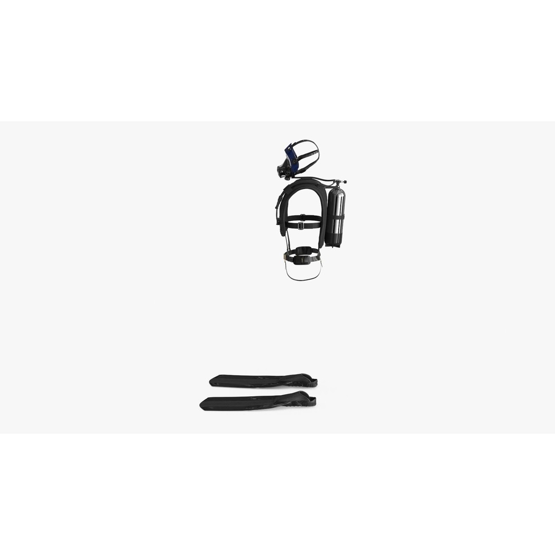 Diving Equipment 3D Model – Low-Poly PBR Asset, FBX & OBJ - View 16