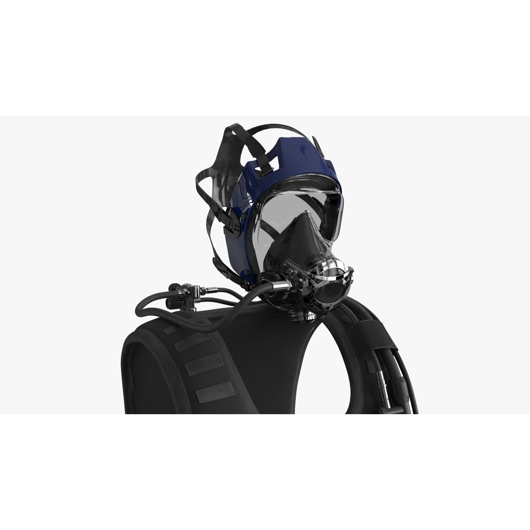 Diving Equipment 3D Model – Low-Poly PBR Asset, FBX & OBJ - View 7