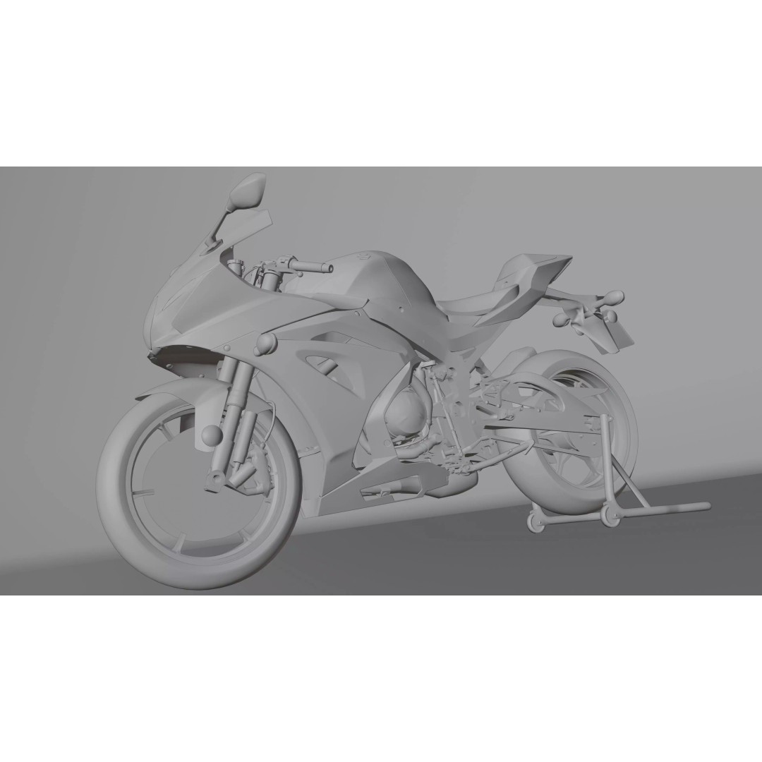 Suzuki GSX R 1000 R 2020 3D Model – Low Poly Game Ready Asset, Blender, FBX