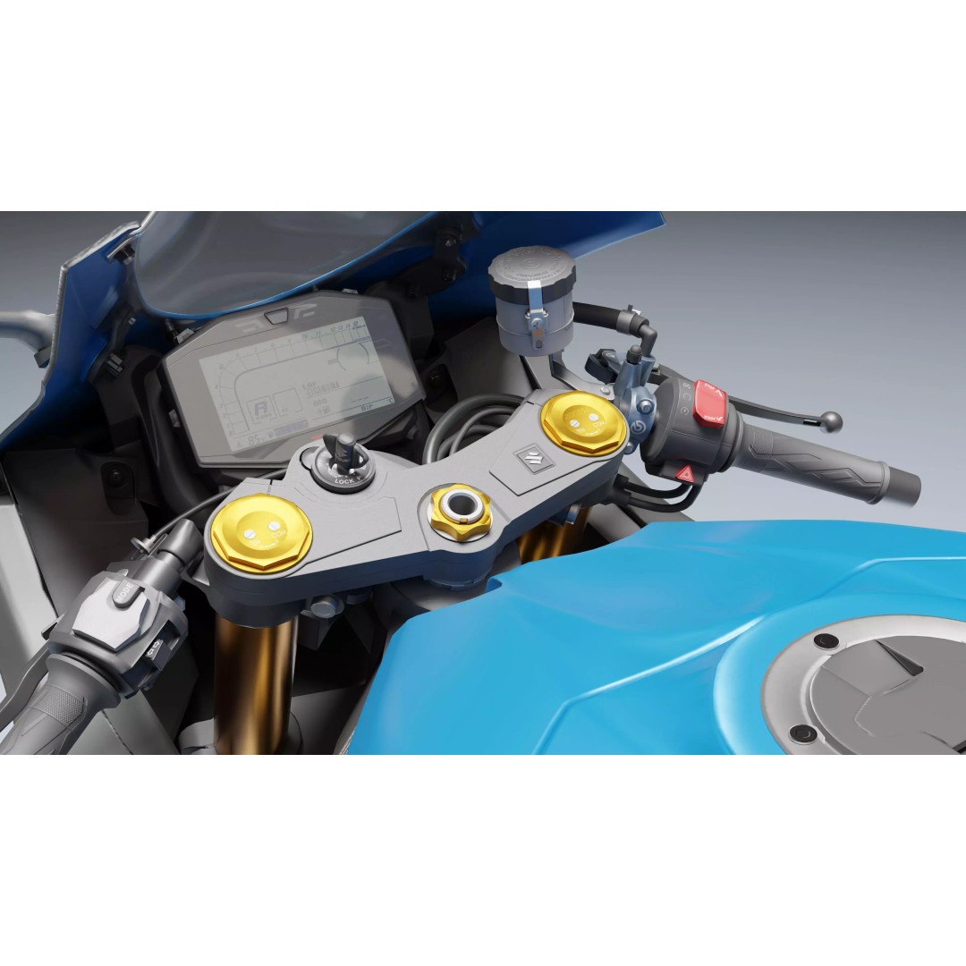Suzuki GSX R 1000 R 2020 3D Model – Low Poly Game Ready Asset, Blender, FBX - View 21
