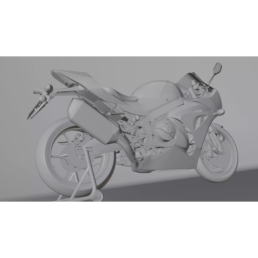 Suzuki GSX R 1000 R 2020 3D Model – Low Poly Game Ready Asset, Blender, FBX - View 31