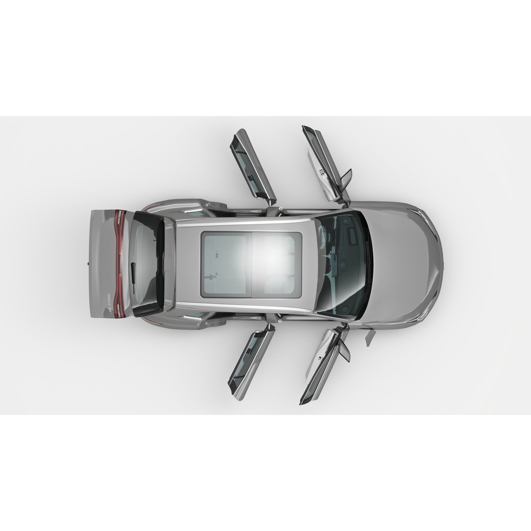 2025 Geely EX5 3D Model – High Poly Vehicle with Interior, FBX, OBJ - View 11