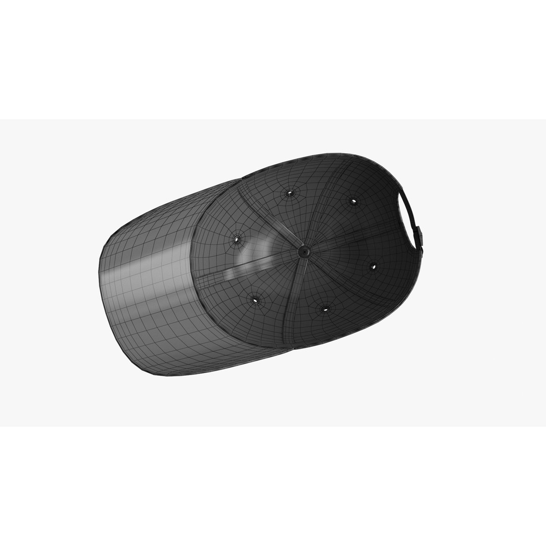 Tactical Denim Baseball Cap 3D Model – Low Poly PBR Headwear, FBX - View 22