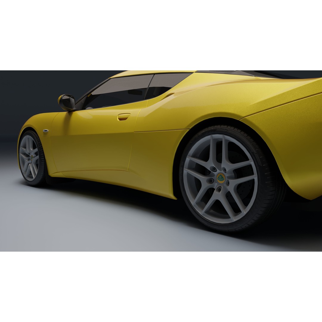 Lotus Evora 3D Model – Low Poly Game-Ready Asset, FBX, PBR - View 23