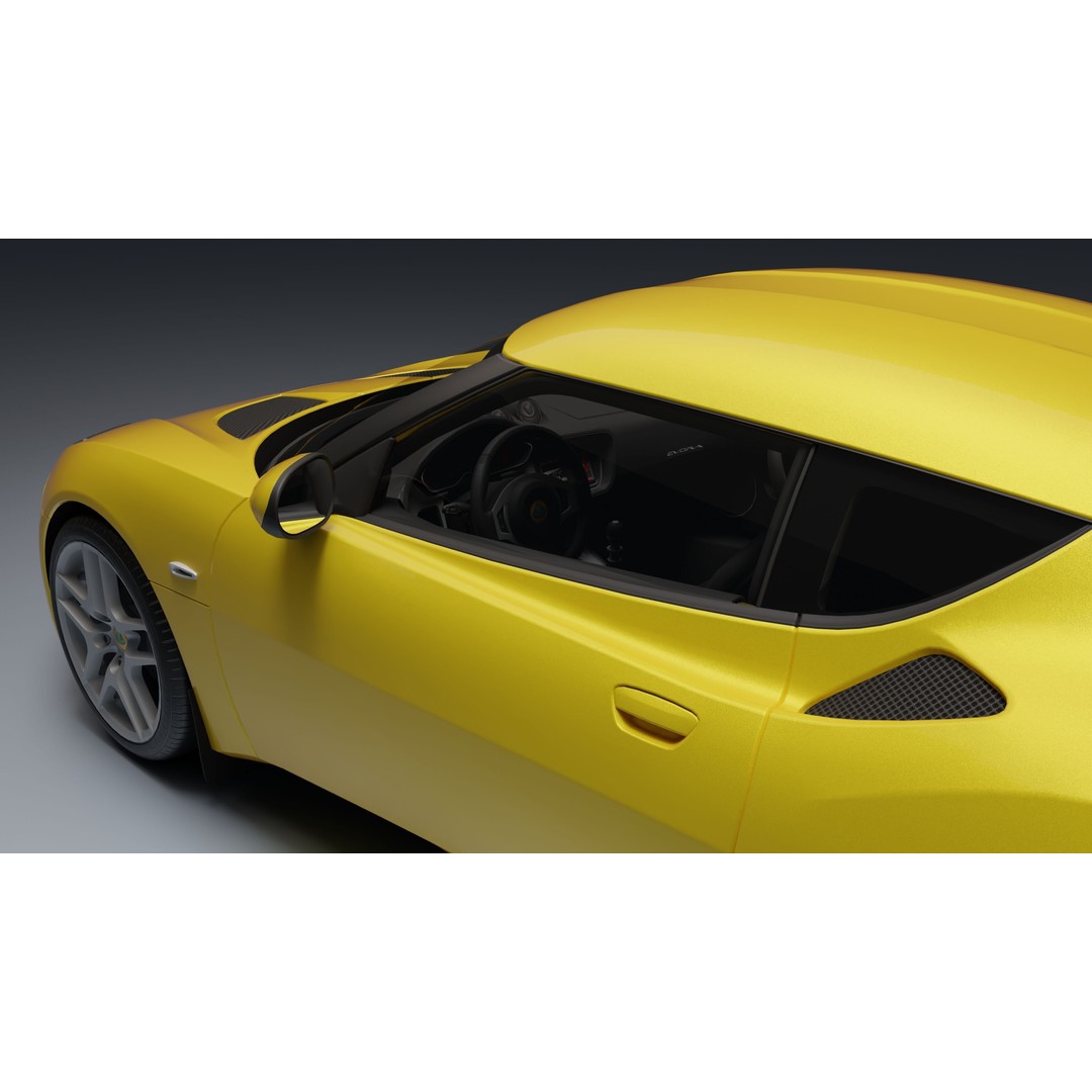 Lotus Evora 3D Model – Low Poly Game-Ready Asset, FBX, PBR - View 9