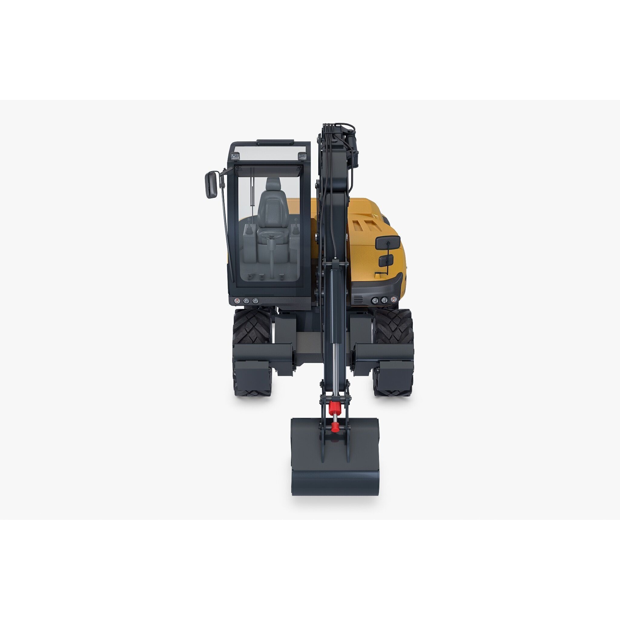 Mecalac 12MTX Excavator - Game-Ready 3D Model - View 11