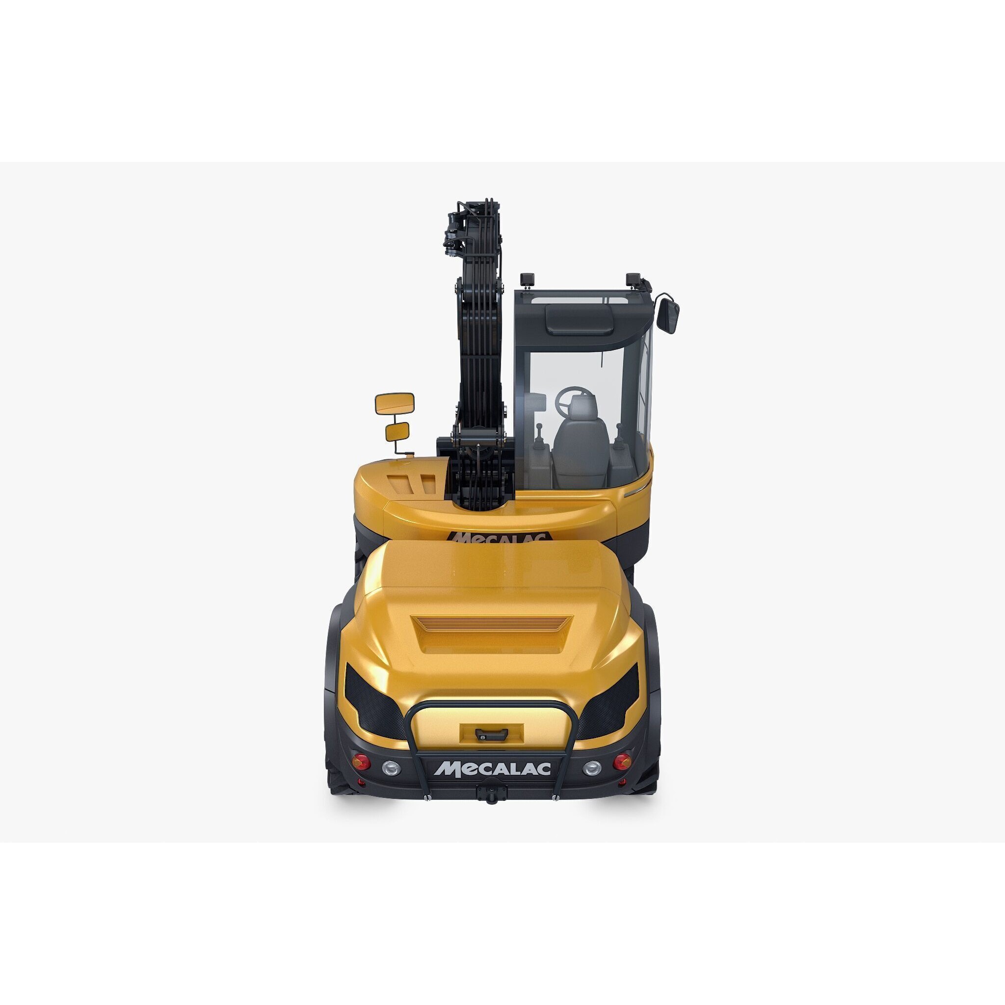 Mecalac 12MTX Excavator - Game-Ready 3D Model - View 12