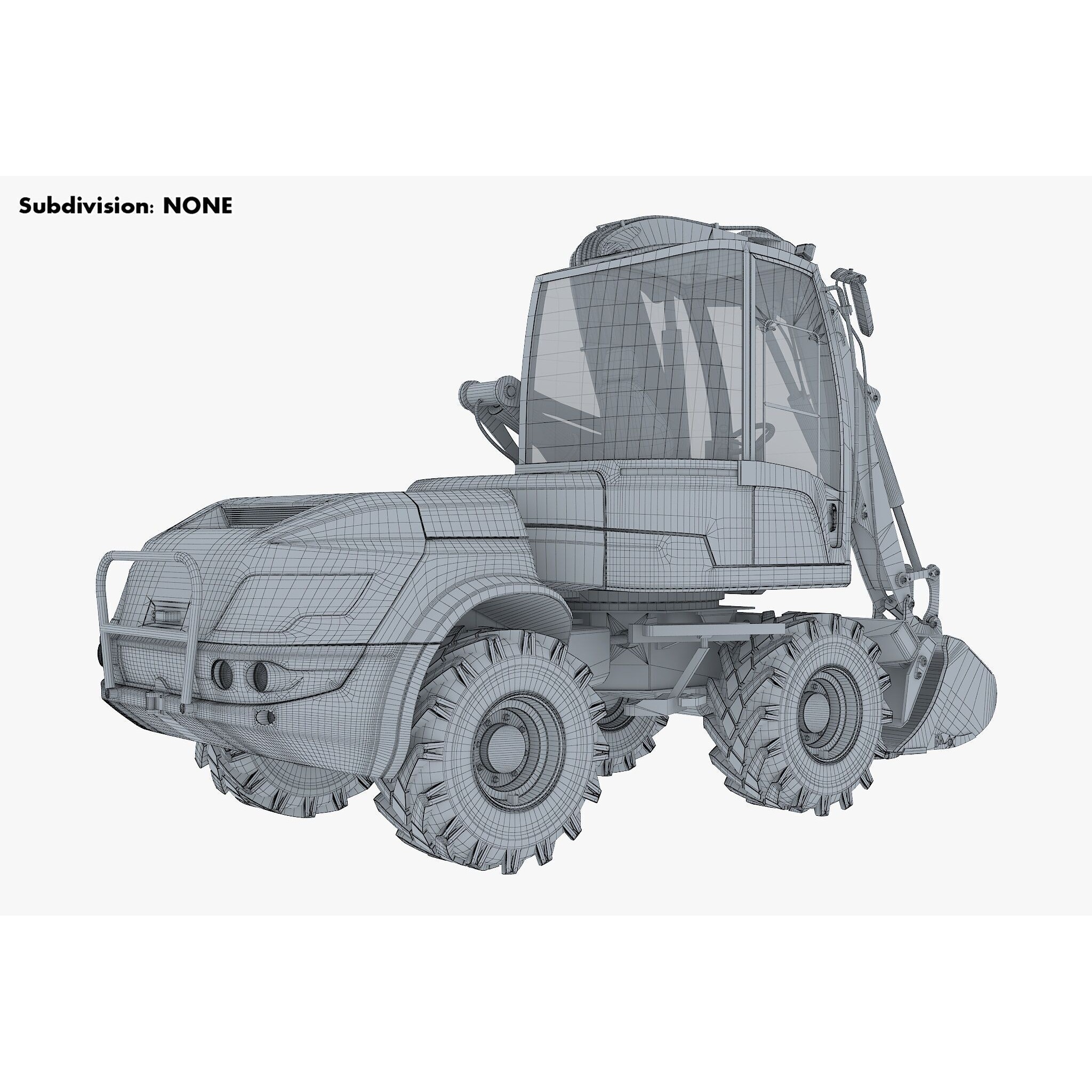Mecalac 12MTX Excavator - Game-Ready 3D Model - View 17