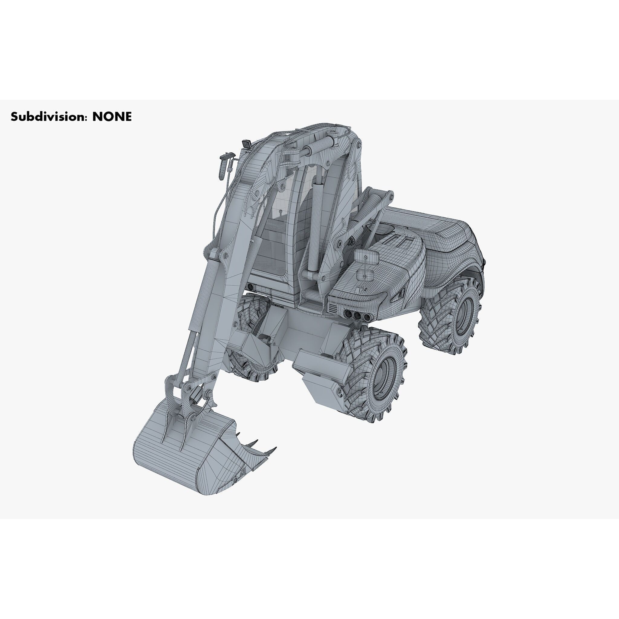 Mecalac 12MTX Excavator - Game-Ready 3D Model - View 18