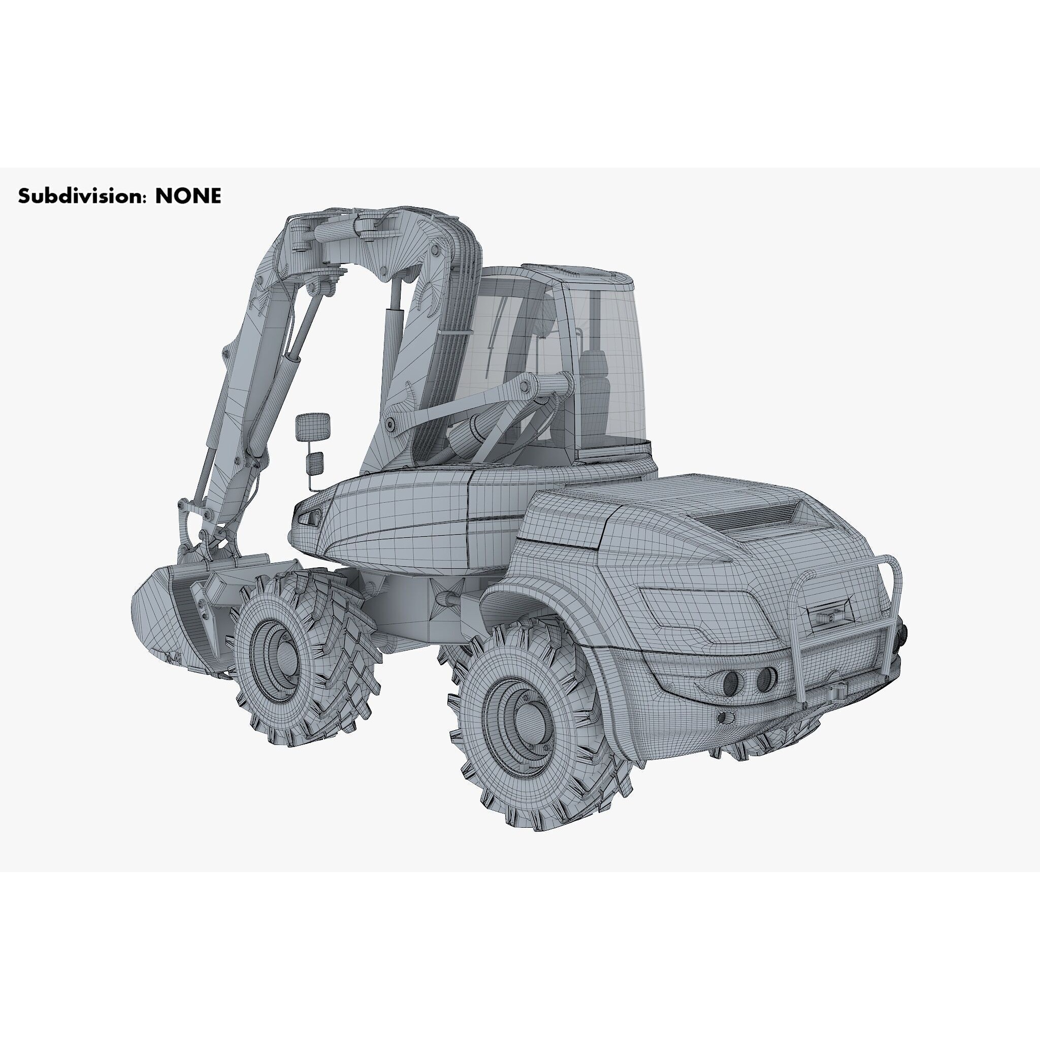 Mecalac 12MTX Excavator - Game-Ready 3D Model - View 19