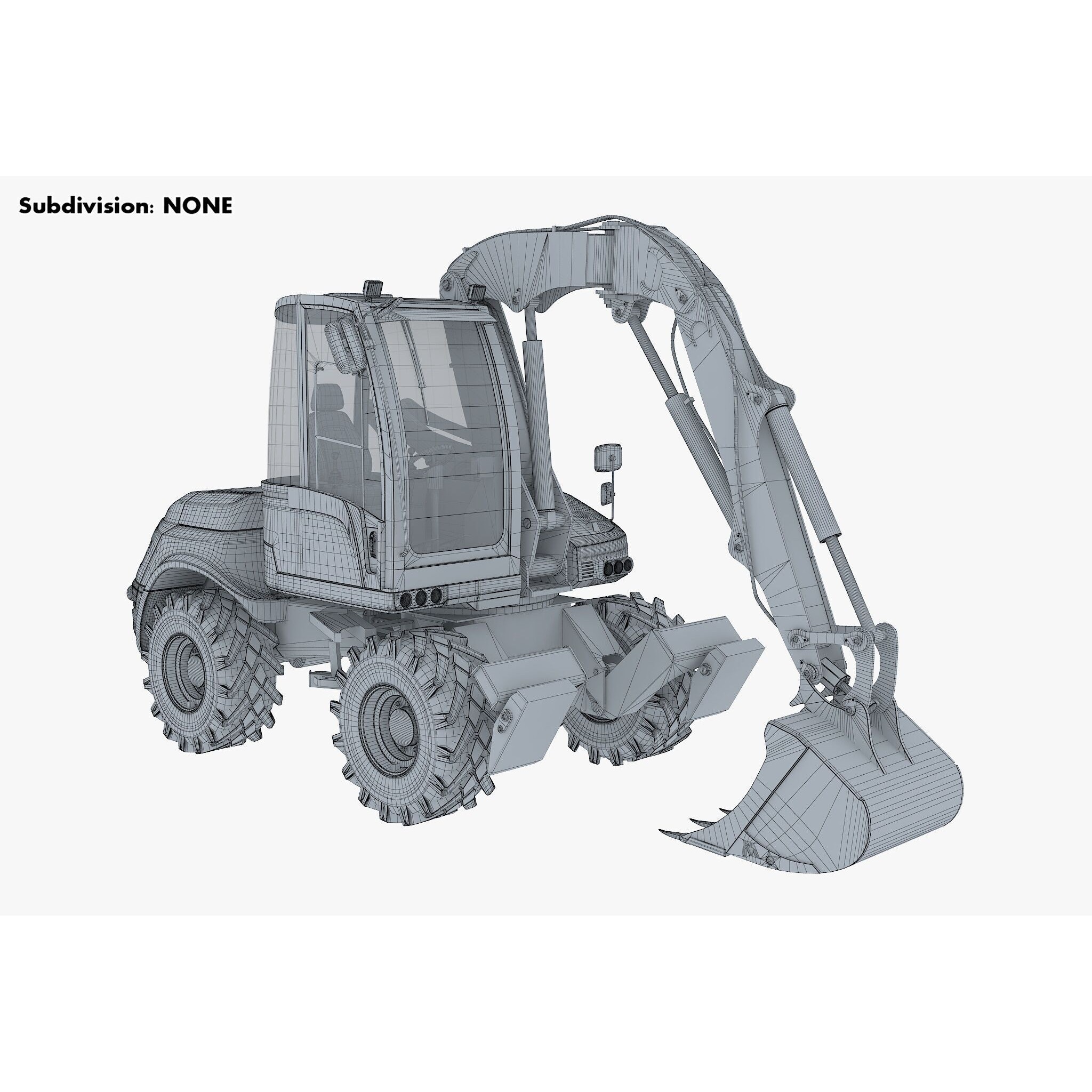 Mecalac 12MTX Excavator - Game-Ready 3D Model - View 20