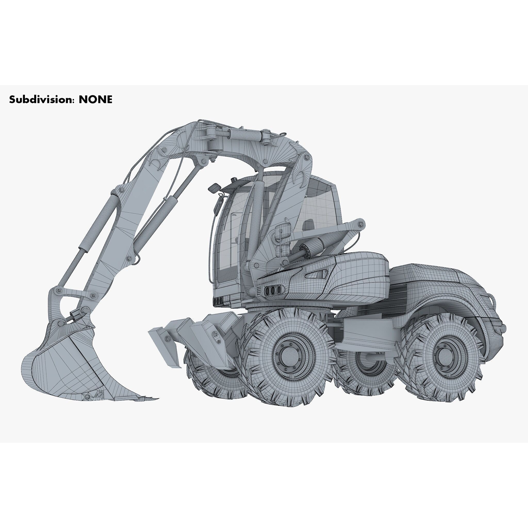 Mecalac 12MTX Excavator - Game-Ready 3D Model - View 21