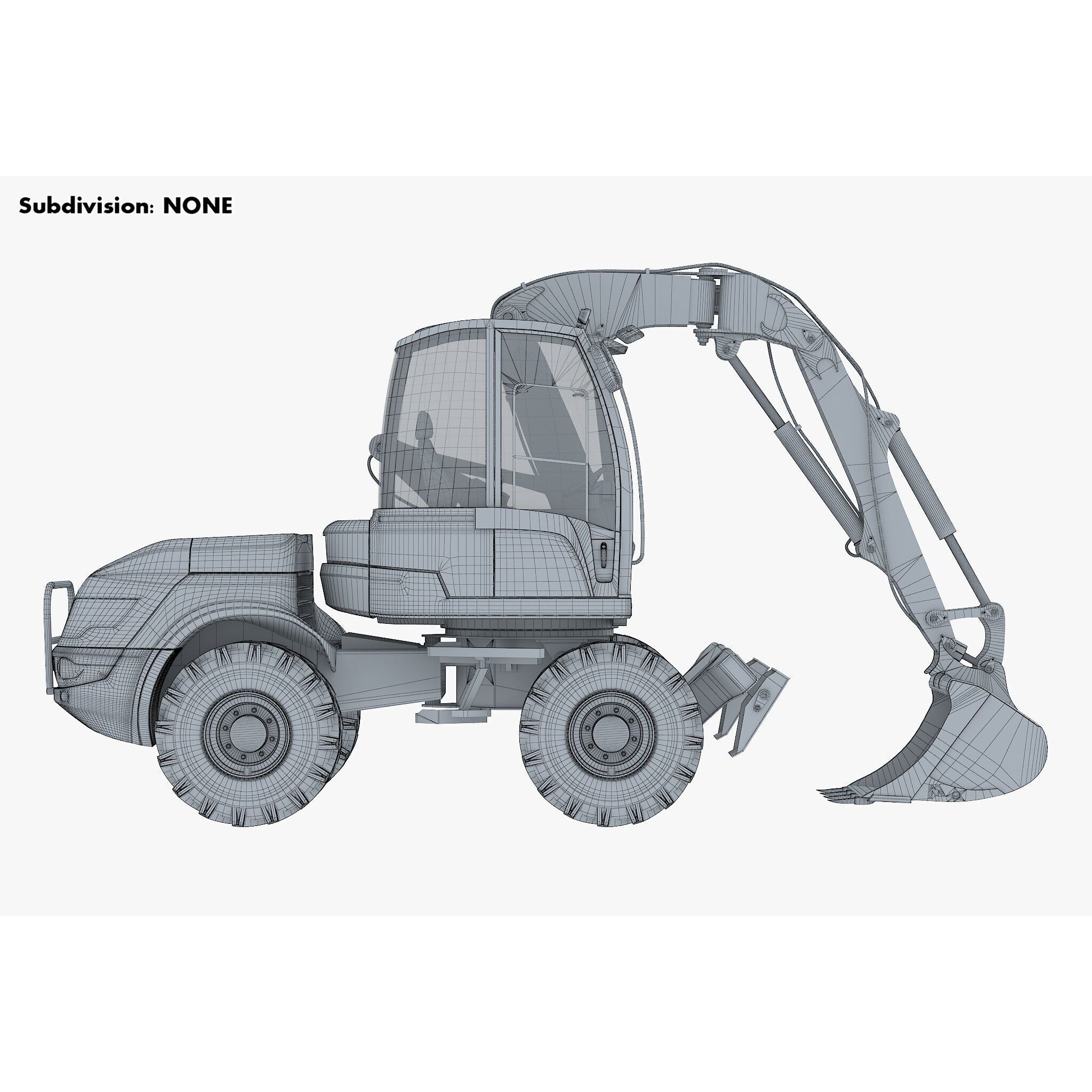 Mecalac 12MTX Excavator - Game-Ready 3D Model - View 22