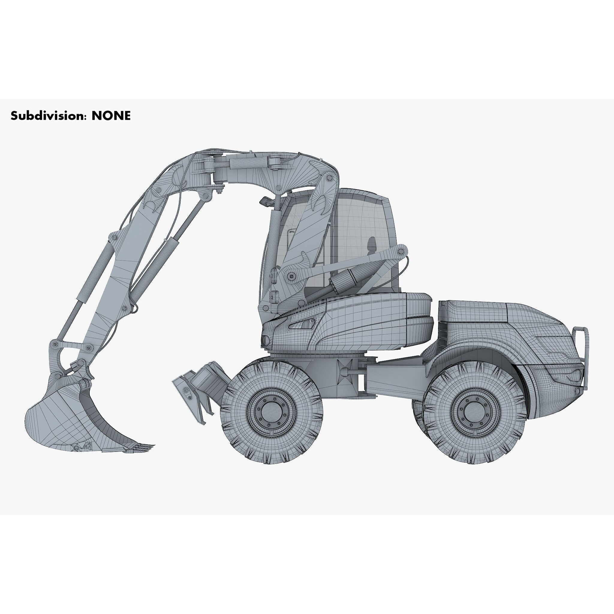 Mecalac 12MTX Excavator - Game-Ready 3D Model - View 23