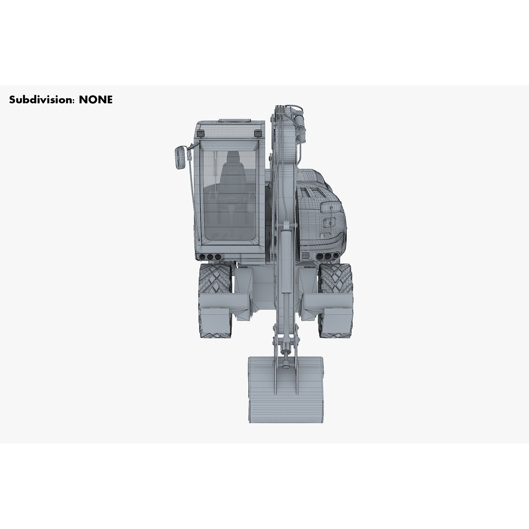 Mecalac 12MTX Excavator - Game-Ready 3D Model - View 25