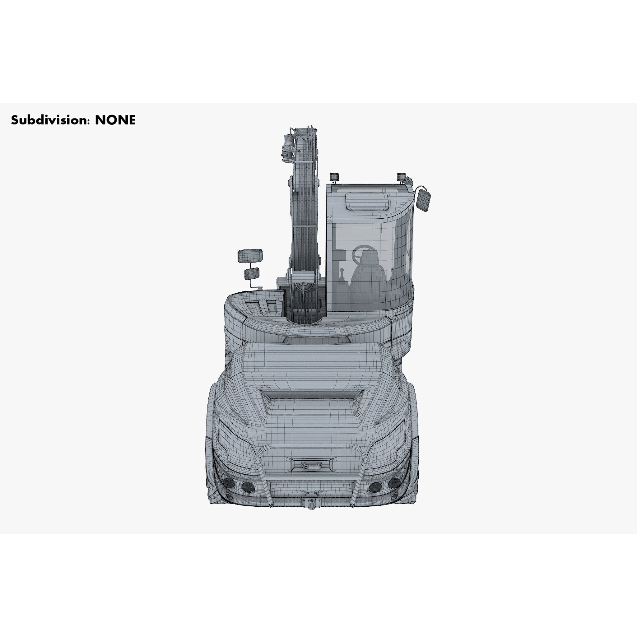 Mecalac 12MTX Excavator - Game-Ready 3D Model - View 26