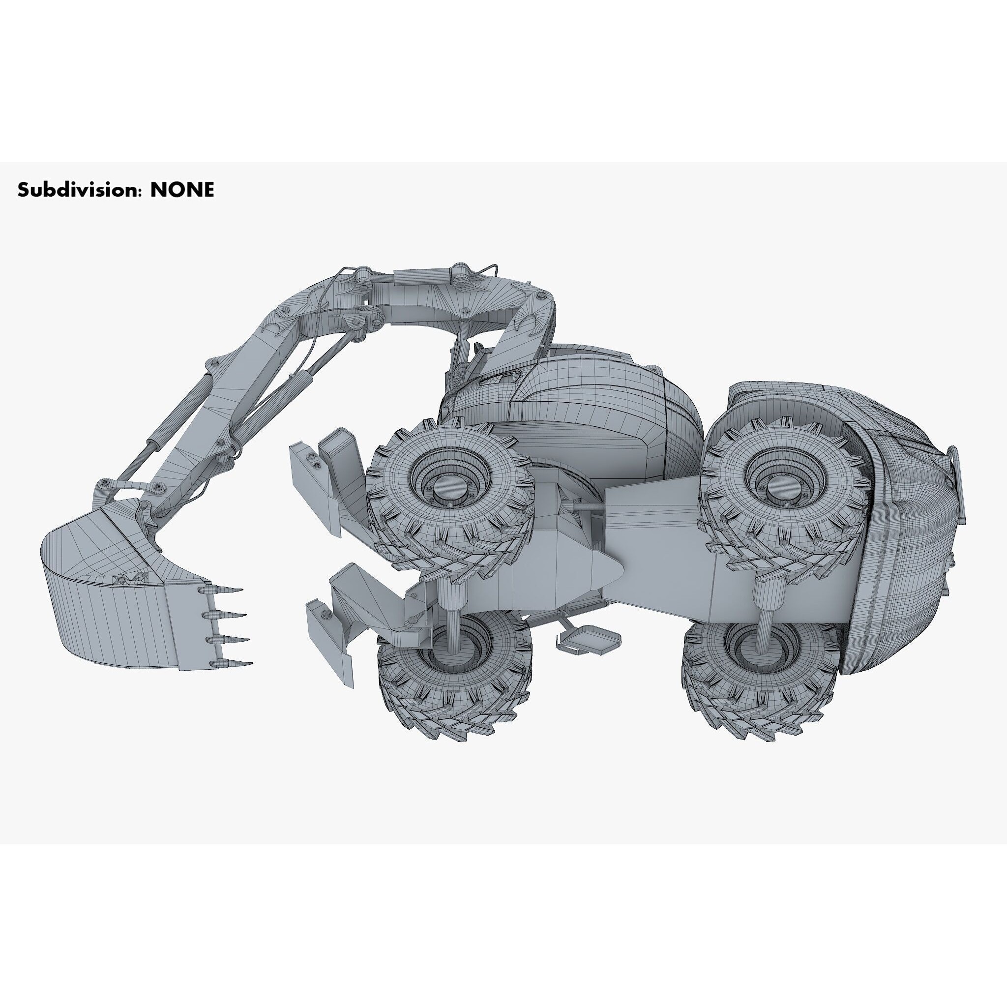 Mecalac 12MTX Excavator - Game-Ready 3D Model - View 29
